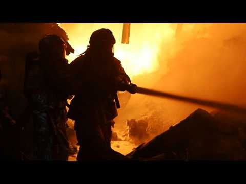 Firefighters battle blaze that killed 3 people in Nairobi gas explosion