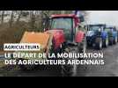 Le départ de la mobilisation des agriculteurs ardennais