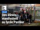 Lille : blocus étudiant devant le lycée Pasteur