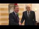 UK's Cameron meets Lebanese PM Mikati in Beirut