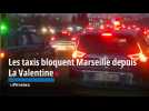 Les taxis bloquent Marseille depuis La Valentine