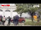 VIDEO. Pétards et feu de palettes : les pompiers de la caserne Gouzé mobilisés à Nantes