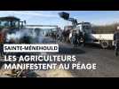 Opération péage gratuit des agriculteurs à Sainte-Ménehould