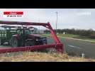VIDÉO. Colère des agriculteurs : une soixantaine de tracteurs bloquent l'autoroute A87 à Cholet