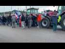 Les agriculteurs de l'Aube rassemblés à Torvilliers pour aller bloquer Paris