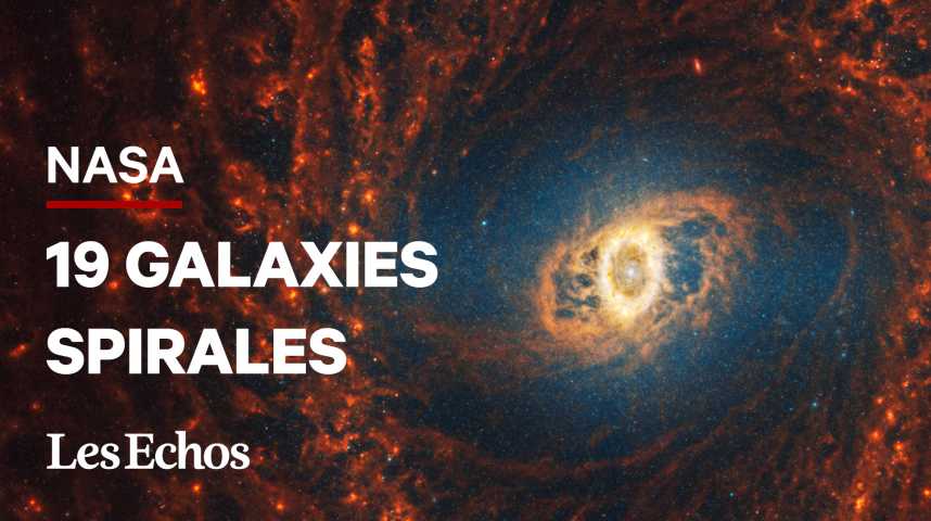 Illustration pour la vidéo La Nasa révèle des images incroyables de galaxies spirales