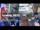 La ville de Cannes inaugure une place pour la mémoire de Samuel Paty