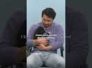 Simu Liu Comforts Fussy Puppy During Interview