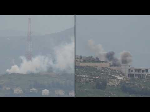 Smoke billows after Israel, Hezbollah exchange fire