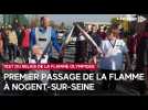 Premier passage de la flamme olympique à Nogent-sur-Seine pour le test du relais
