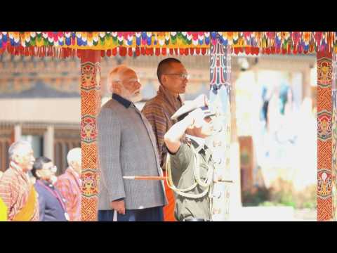 Indian PM Modi arrives in Bhutan