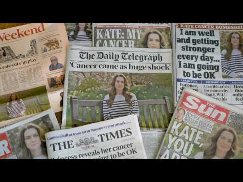 'Kate, you are not alone': UK newspaper front pages on princess's cancer diagnosis