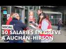Trente salariés en grève a Auchan Hirson