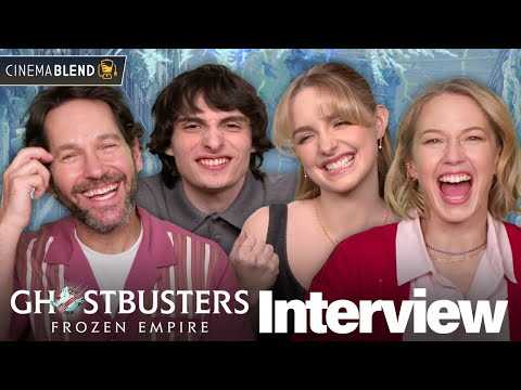 'Ghostbusters: Frozen Empire' Interviews With Paul Rudd, Carrie Coon, Finn Wolfhard & Mckenna Grace