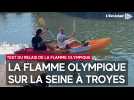 La flamme olympique sur la Seine à Troyes pour le test national du relais