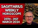 Sagittarius Horoscope -  Weekly Astrology - from 25th -  31st March 2024