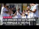 Les images du test national du relais de la flamme olympique à Troyes
