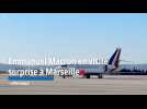 Emmanuel Macron en visite à Marseille