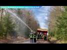 Les pompiers se forment pour lutter contre le feu de forêt à Bogny-sur-Meuse