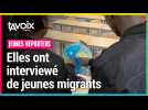 Des collégiennes ont interviewé de jeunes migrants