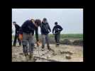 Des lycéens bretons et Nordistes nettoient les pavés à Haveluy avant « l'enfer du Nord »