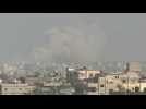 Smoke billows over Khan Yunis, Rafah - Label : AFPTV - First images - Category : News