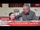 Pour la Saint-Valentin; des enfants cuisinent pour des anciens combattants près de Beauvais