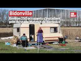 Bordeaux : Les occupants d’un bidonville évacuent et s’installent près du stade Matmut