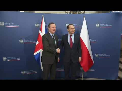 UK Foreign Secretary Cameron visits Polish counterpart in Warsaw