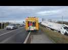 Accident à Busnes : un camion finit dans le fossé