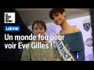 Miss France, Eve Gilles, assure trois heures de dédicaces dans une galerie marchande de Liévin pleine à craquer