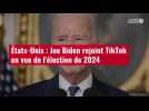 VIDÉO. États-Unis : Joe Biden rejoint TikTok en vue de l'élection de 2024