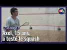 Pour se « défouler après les cours », Axel opte pour le squash, au Tennis-club de Douai