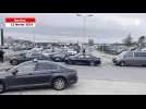 VIDEO En grève, les chauffeurs de taxi des Pays de la Loire bloquent l'aéroport de Nantes