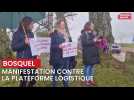 Manifestation des habitants du Bosquel ce dimanche 10 mars 2024, contre la plate forme logistique