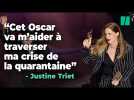 Aux Oscars 2024, Justine Triet évoque sa « crise de la quarantaine » et les couches de ses enfants