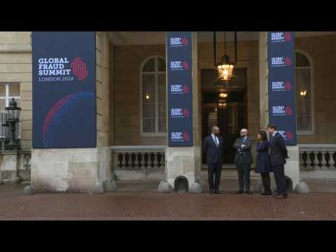 Senior ministers arrive at the Global Fraud Summit in London