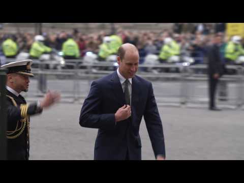 Prince William arrives for Commonwealth Day service