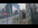 Un incendie s'est déclenché sur la plateforme ExxonMobil à Port-Jérôme-sur-Seine lundi 11 mars 2024