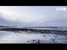 VIDEO. Les grandes marées d'équinoxe attirent promeneurs et pêcheurs sur la Côte de Nacre