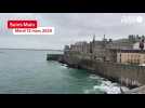 VIDÉO. Grandes marées : une hauteur d'eau impressionnante à Saint-Malo
