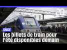 SNCF : les billets de train pour l'été disponibles à partir de mercredi, un appel à la grève lancé