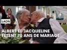 Les Laonnois Jacqueline et Albert Brunet fêtent leurs 70 ans de mariage