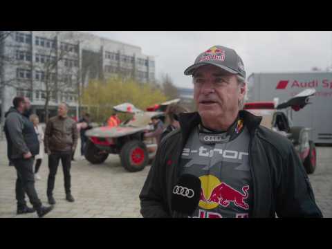 Great enthusiasm for the Dakar winners from Audi - Carlos Sainz, Driver, Audi Sport GmbH