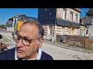 Réalisation d'importants travaux sur la voie publique à Manneville-la-Goupil, entre Le Havre et Fécamp. Interview de Christian Solinas, maire de la commune