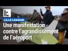 Lille : mobilisation contre l'agrandissement de l'aéroport de Lille-Lesquin
