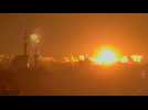 Fireball lights up skyline as Israeli strike hits Rafah