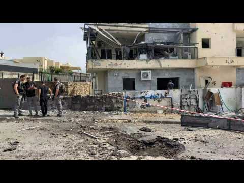 Damage after strike hits Israel's Kiryat Shmona