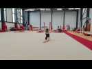 A Berck-sur-Mer, au Palais des sports, des collégiens-gymnastes participent à la compétition de l'UNSS.