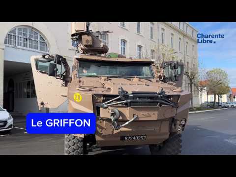 Le Griffon, un nouveau véhicule blindé livré à la caserne d'Angoulême. 